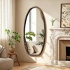 JJUUYOU Irregular Wall Mirror Asymmetrical Bathroom Mirrors for Wall 40"X20"