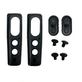2 Pack Push to Talk PTT Launch Key Switch Button and Rubber Button for A10 A12 A10D CP110 CP110D RDU4100 RDV5100 Portable Two Way Radio