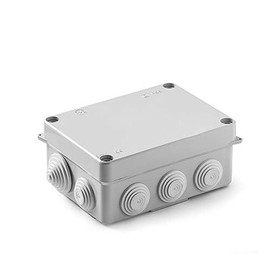 Abzweigdose, quadratisch, IP44, 150 x 110 x 70 mm, wasserdicht, ideal für elektrische Installationen im Außenbereich.