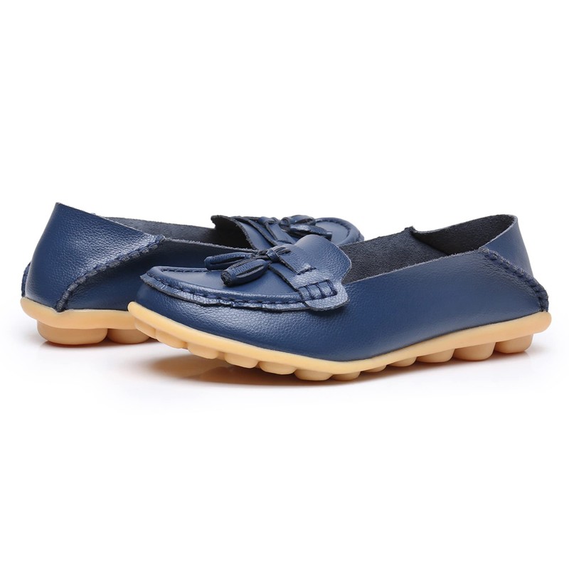 VenusCelia Lantern Comfort - Mocasines planos para caminar para mujer,