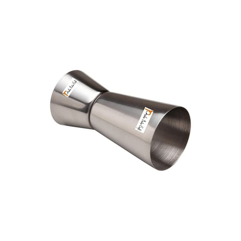 Prisha India Craft Stainless Steel Jigger Shots Peg Measurer Capacity-75