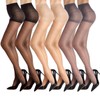 Boolavard 2/3/4 Pack Transparent Elastic Tights 20D Tights with High