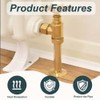 Brushed Brass Effect Radiator Pipe Covers & Collars – 15mm