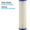 SpiroPure SP-EC20 10x2.5 20 Micron Pleated Cellulose Sediment Water Filter