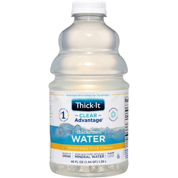 Thick-It AquaCareH2O Beverages Thickened Water - Honey Consistency, 46 oz Bottle