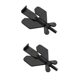 Cerradura de Puerta Portátil para Viaje 2 Piezas 3 en 1 Cerradura de Puerta de Viaje Cerradura de Puerta de Seguridad para el Hogar Dispositivos de Seguridad de Cerradura de Puerta (negro)