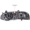 HEADLIGHTSDEPOT Headlight Compatible With Nissan Sentra 2000-2001 Right Passenger Side
