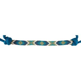 Cashel Blue Beaded Rope Halter with 9ft Lead