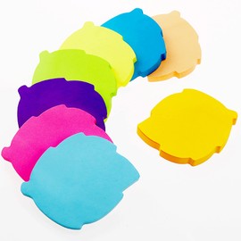 Sticky Notes, 560 Sheets 3 × 3 Inches Leaves Shape Self Sticky Notes Pad, Colour Sticky Notes, Bright Colors Self-Stick Pads for Home Office Notebook(8 Color)
