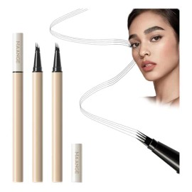 3Pzs Lapiz Para Ceja Maquillaje Para Cejas Delineador Cosméticos Hipoalergénicos Impermeable Multifuncional De Adecuado Para Dibujar Barbas Color Marrón Oscuro Maange