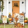 ARGOOFG Fall for Jesus Cross Garden Porch Flag Decor 12"x18"