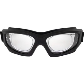 Birdz Eyewear Flyer Sports Skydiving Goggles 2 Pairs ANSI Z81+ Super Seal Safety Goggles with Clear & Smoke Lenses & Rx Adaptors