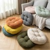vctops Corduroy Round Chair Pad Large Solid Pouf Tufted Thicken