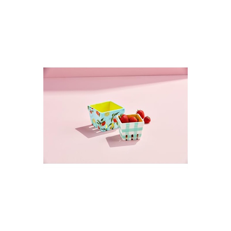 Mud Pie Nested Berry Baskets, Blue