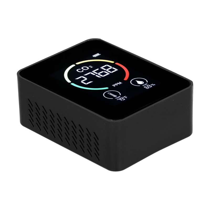 Carbon Dioxide Detector Semiconductor USB Charging LCD Temperature Humidity Detection