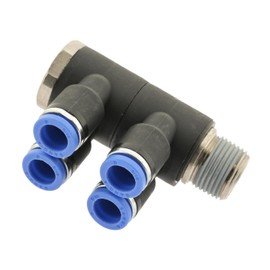 IQS 4-Way Distributor Multiple Distributor with Male Thread R 1/2 Inch - 8 mm, IQS - Standard