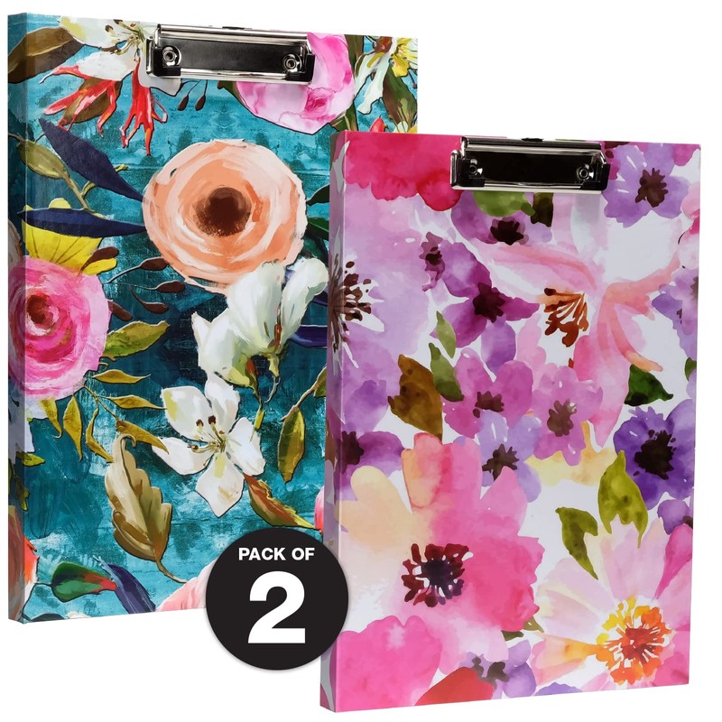 Global Printed Products Designer Printed Clipboard Portfolios, Interior Pocket, Metal