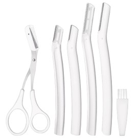 Senbos Eyebrow Trimmer with Dermaplaning Tools, Exfoliating Facial Razor for Women and Men, Facial Shaver to Exfoliate and Refresh the Skin, Peach Fuzz Eyebrow Hair Removal Blade Eyebrow Shaper
