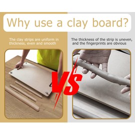 ORIISIN Pottery Tools for Making Clay Strips, Large Pottery Clay Slab, Pottery Board for Rolling Clay, Clay Tools Ceramic Tools