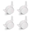 FabiMax 3117 Parquet Wheels Set (4 Pieces) with Brake for