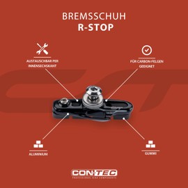 CONTEC Brake shoe cartr RD-stop road black