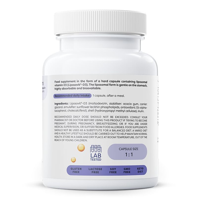 Osavi Liposomal Vitamin D3 4000 IU – 60 Vegan Capsules