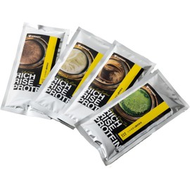 STEADY 完全栄養食 プロテイン タンパク質24g ホエイ ソイ コラーゲン 乳酸菌750億 食物繊維 ダイエット シルキーココア 極み抹茶 黒糖きなこ ほうじ茶ラテ RICH RISE PROTEIN リッチライズプロテイン 25g サンプル4点セット