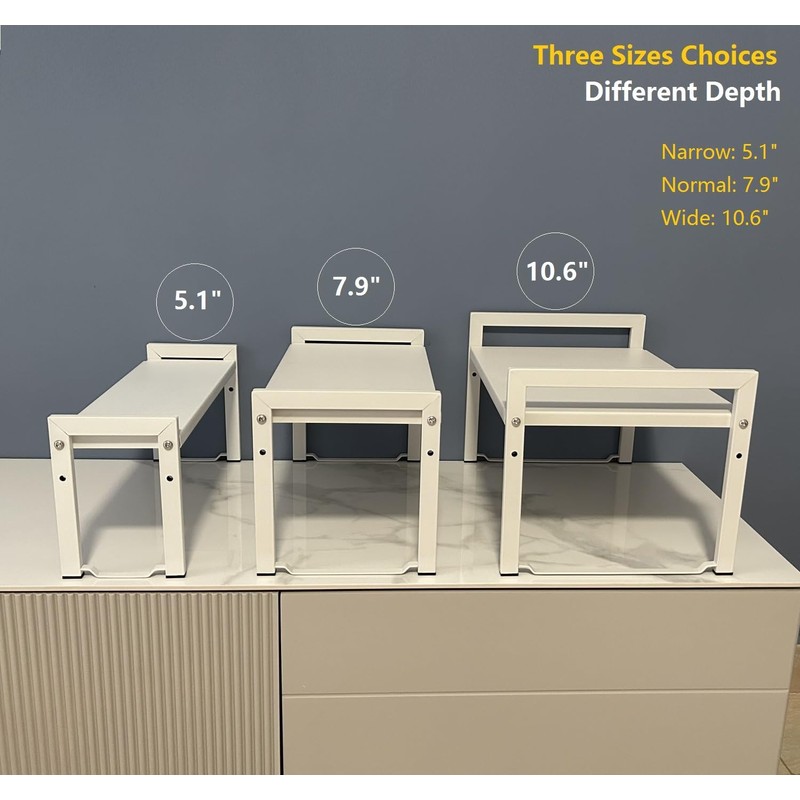 Urhomey plus Expandable Cabinet Shelf Organizer 16-26" L Stackable Kitchen