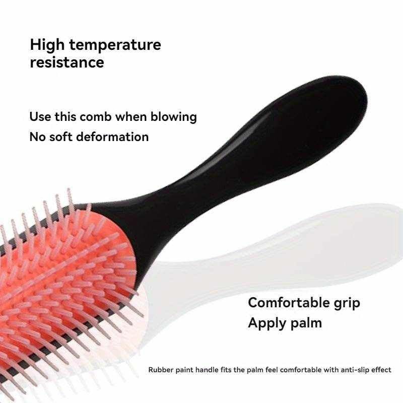 IMAXWAVE Lockige Haarbürste mit 9 Reihen, Curly Kamm mit 9