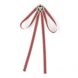 FYBownot Literary Style Forest Girl Uniform Ribbon, Ribbon Tie, Brooch, Uniform Accessories, Women's Corsage, School Ribbon, Bowtie, Bowtie, Commuting to Work or School, Disguise, B-Burgundy