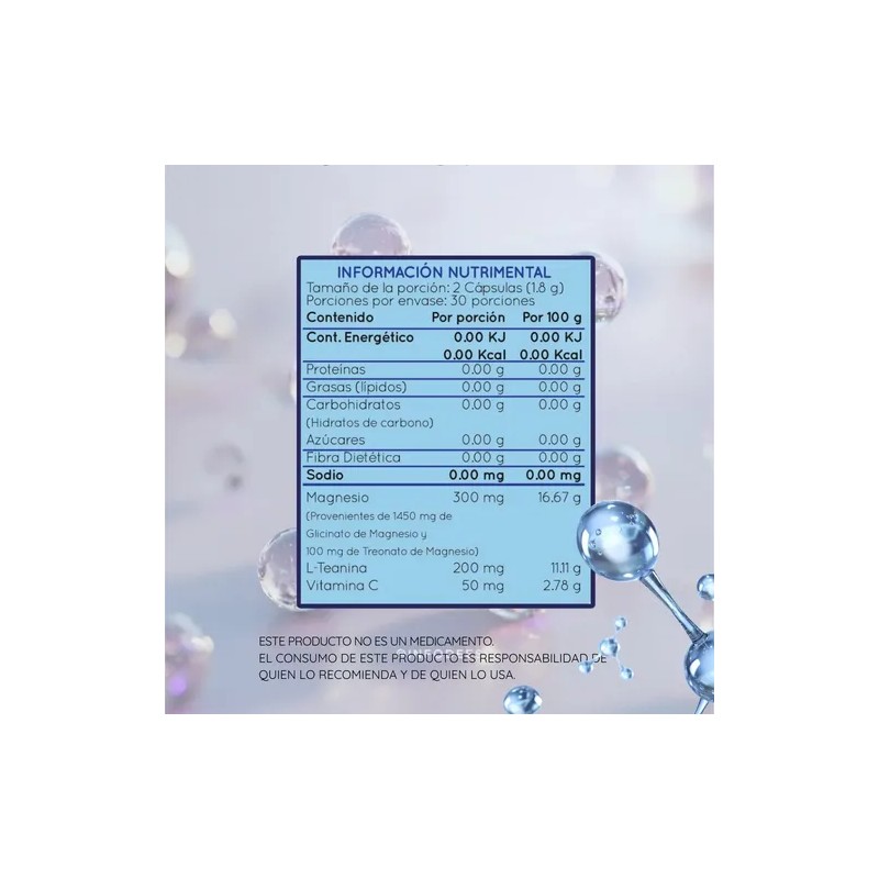 Magnesio Teanina Benat Vitamina 900mg Caps Suplemento Alimenticio