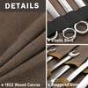 16OZ Waxed Canvas Tool Roll Bag, Heavy Duty Tool Storage