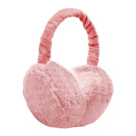Uoimky Ear Warmers, Earmuffs Women's Winter Foldable and Adjustable Plush Earmuffs Comfortable Soft Ear Protection Warmers Earmuffs for Men and Women, pink
