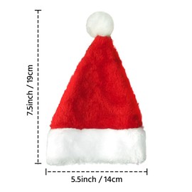 Mini Dog Santa Hat for Dog Christmas Hat (Red)