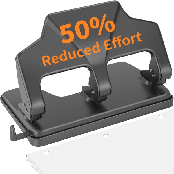 Heavy Duty 3 Hole Punch, 40-Sheet Heavy Duty Paper Punch,