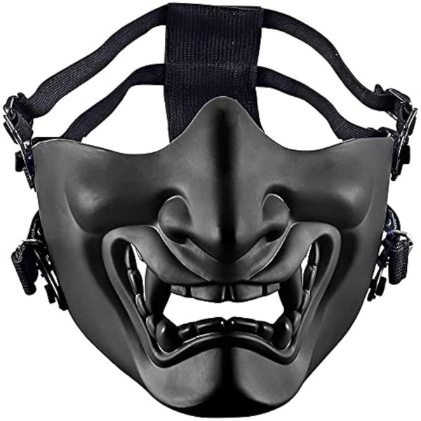 Tactical Half Face Masks, Evil Demon Hannya Kabuki Samurai Oni