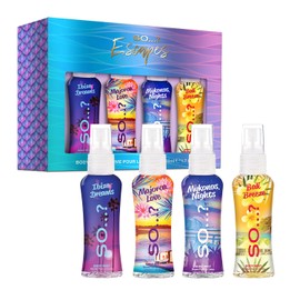 Summer Escapes Geschenkset 4 x 50 ml BodyMist, Reisegröße