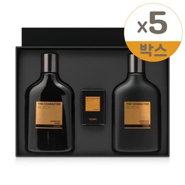Bonin The Character Black Signature 2 types (emulsion + toner) set special set of 5 pieces / 보닌 더캐릭터 블랙 시그니처 2종(에멀전+토너) 세트 기획세트 5개