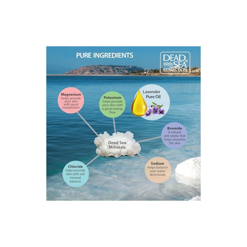 Dead Sea Collection Lavender Bath Salts with Dead Sea Salts