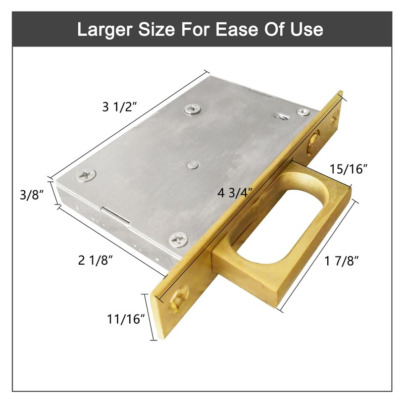 senharvest Pocket Door Edge Pull - Sliding Door Pull Handles