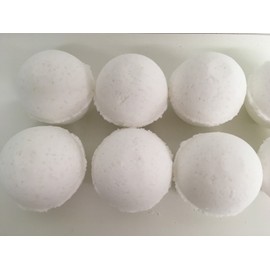 Pure 50 Pure White Bath Bombs Hypoallergenic With ASSORTED TOYS For Sensitive Skin