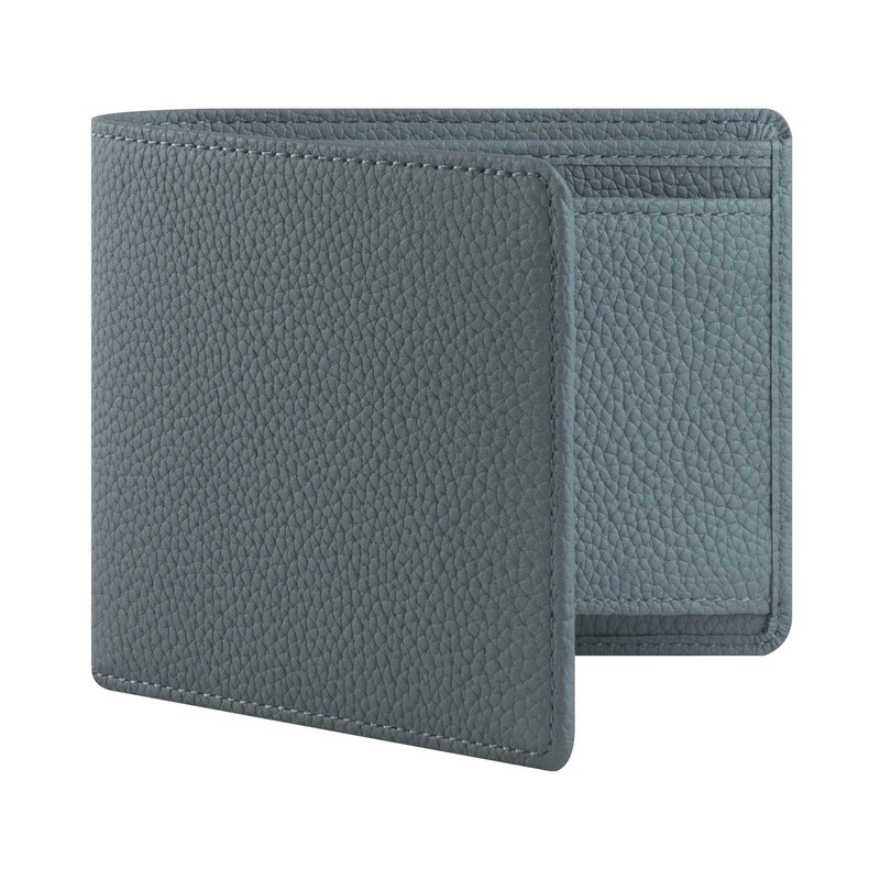 HANATORA PSA02 Genuine Leather Mini Wallet, Shrink Leather, Bifold, Trifold