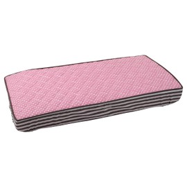 Bacati - Elephants Pink/Grey Pink Pin Dots Changing Pad Cover