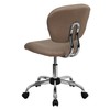 Flash Furniture Mid-Back Coffee Brown Mesh Padded Swivel Task Office
