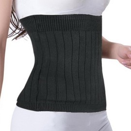 COMFORTIS Women's Men's Belly Wrap Warm, Thick, Black