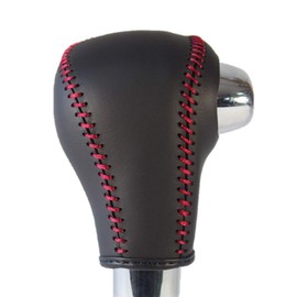 Tricolore EX MH55 Wagon R MA46 Solio MK53S Spacia No S Switch, Black Leather x Red Stitching 3S-39 DIY Shift Knob Genuine Leather Replacement Kit 1BK3S39B1B1R