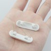 ZYAMY 24PCS Window Drain Cover Replacement Plastic Accessories 40x10x6.5mm Glossy
