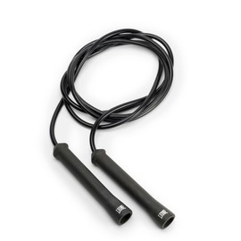 Leone 1947 LEONE 1947 Boxing Training Jump Rope (BASIC) Diameter 0.2 inches (7 mm) / Total Length 108.8 inches (275 cm) Jump Rope, PVC Rope, Nylon Handle, Black, AT827