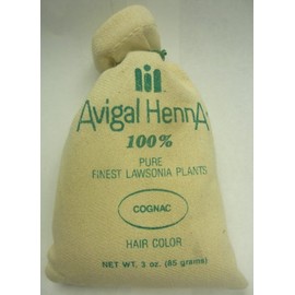 Avigal Henna 100% Pure Finest Lawsonia Plants - Hair Color - Cognac 3 0z