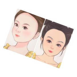 SEWACC 2PCS Reusable Face Painting Practice Board Washable Makeup Templates for Creative Face Art Durable Painting Tool for Stage and Home Use